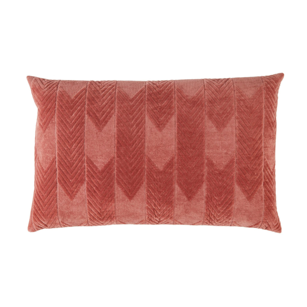 Jaipur Living Bourdelle Chevron Pink Pillow Cover (16"X24" Lumbar)