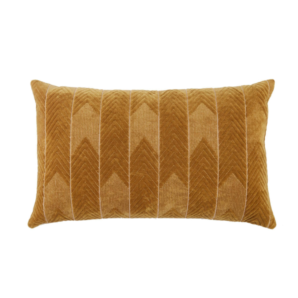 Jaipur Living Nouveau Bourdelle Chevron Beige 16" x 24" Pillow