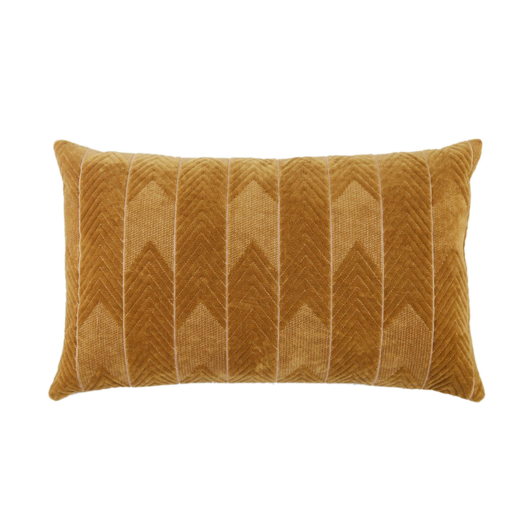 Jaipur Living Bourdelle Chevron Beige Pillow Cover (16"X24" Lumbar)