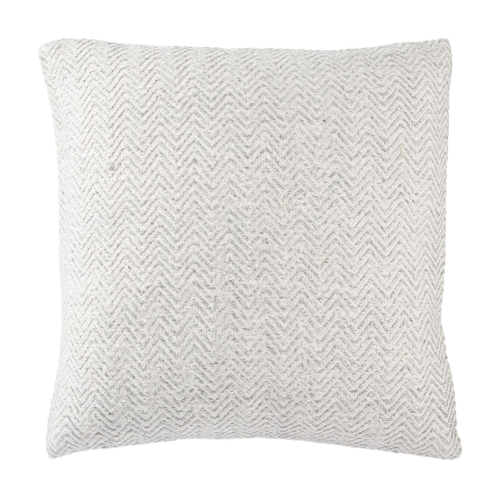 Jaipur Living Marana Chevron White/ Gray Pillow Cover (22" Square)