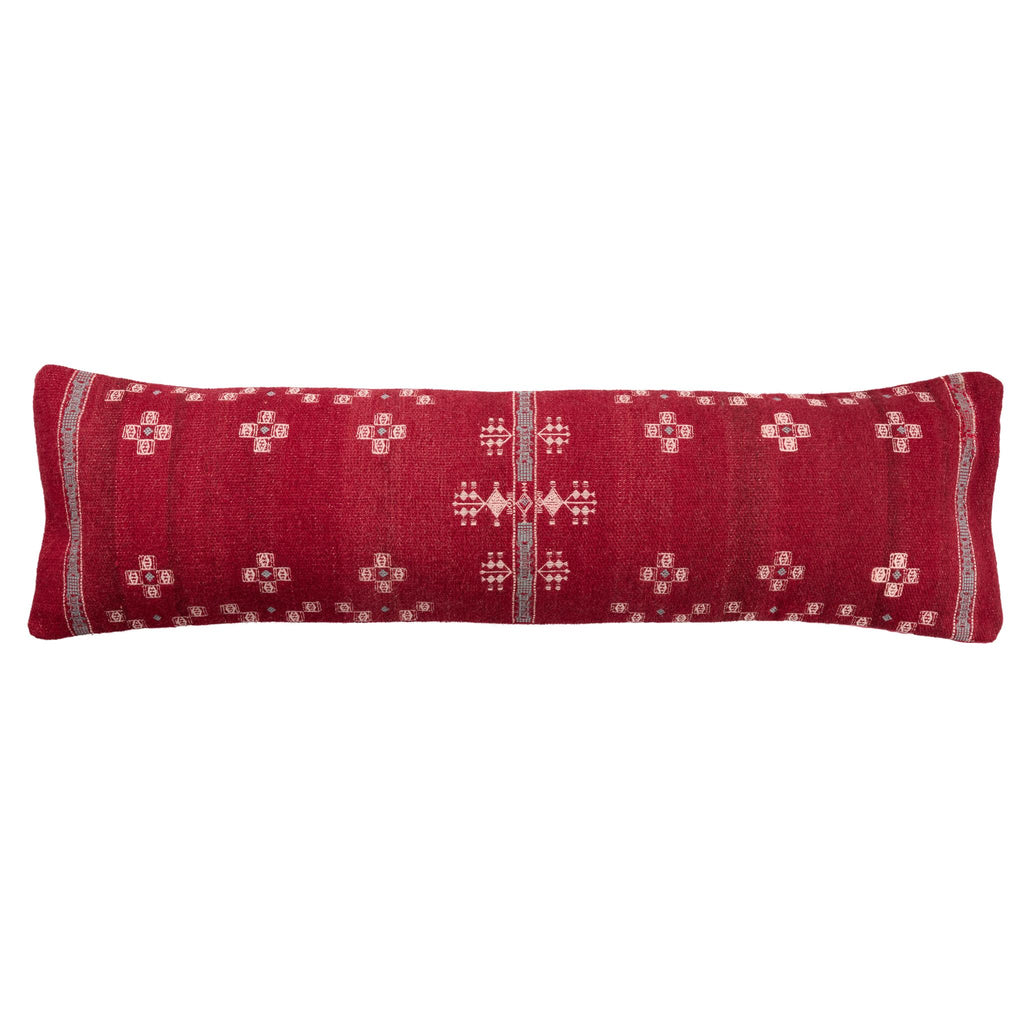 Jaipur Living Katara Tribal Red/ Gray Pillow Cover (13"X48" Lumbar)