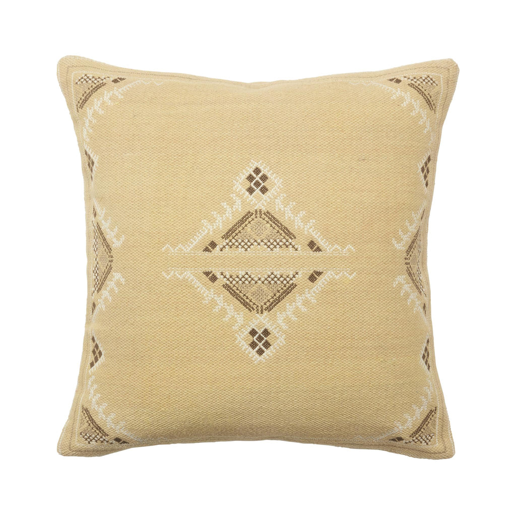 Jaipur Living Anvi Medallion Khaki/ Brown Pillow Cover (22" Square)