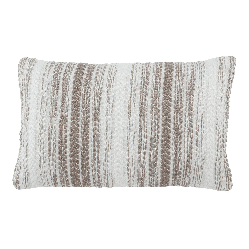 Jaipur Living Reed Austrel Ombre Gray / White 13" x 21" Pillow