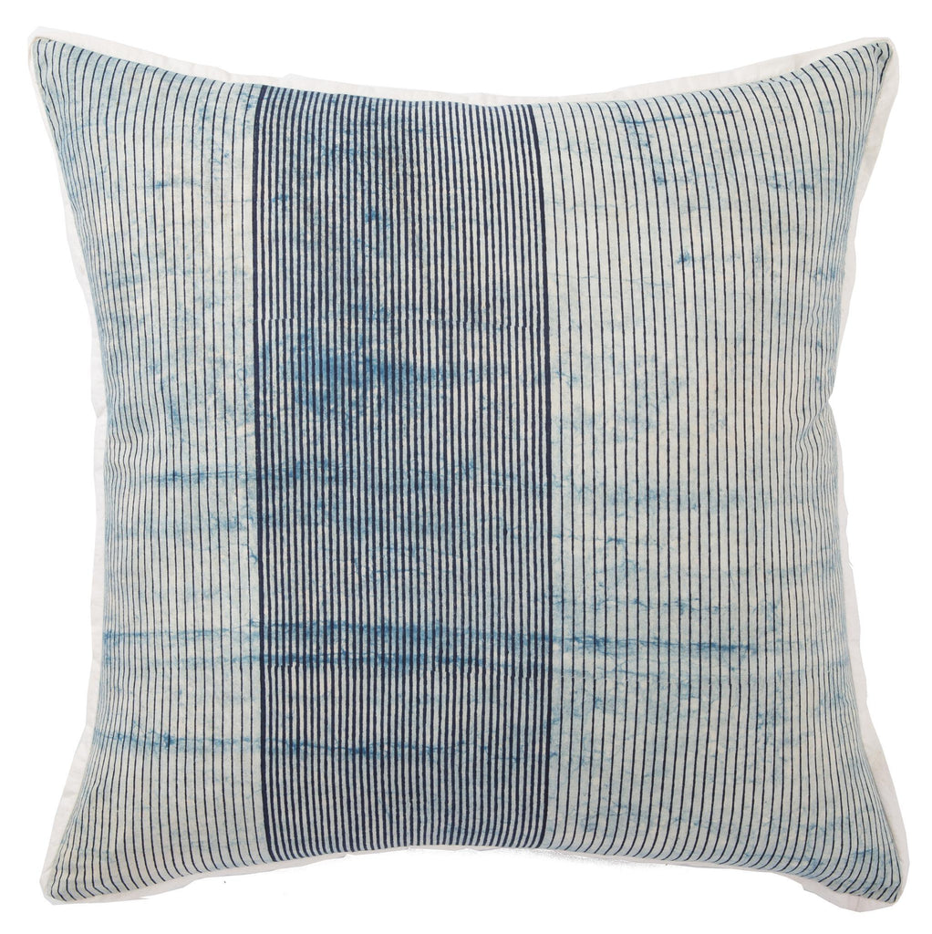 Jaipur Living Revolve Alicia Stripes Blue / White 22" x 22" Pillow