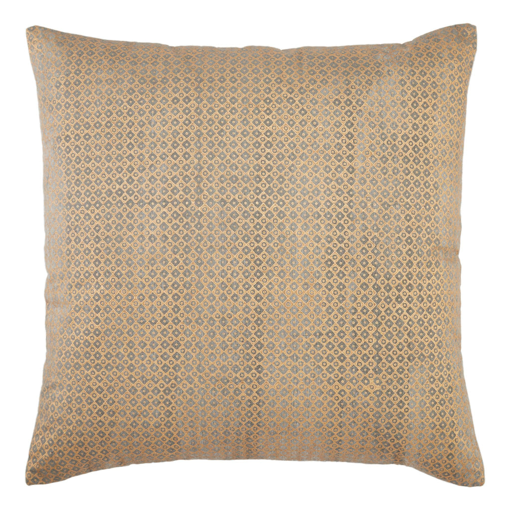 Jaipur Living Bayram Trellis Gold/ Light Gray Pillow Cover (22" Square)