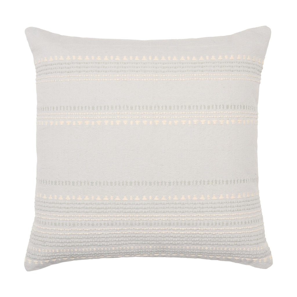 Jaipur Living Sancha Velika Stripes Light Blue / Cream 24" x 24" Pillow