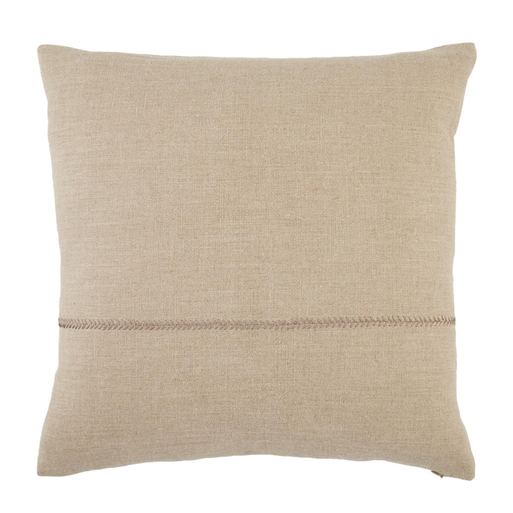 Jaipur Living Ortiz Solid Light Gray Pillow Cover (22" Square)