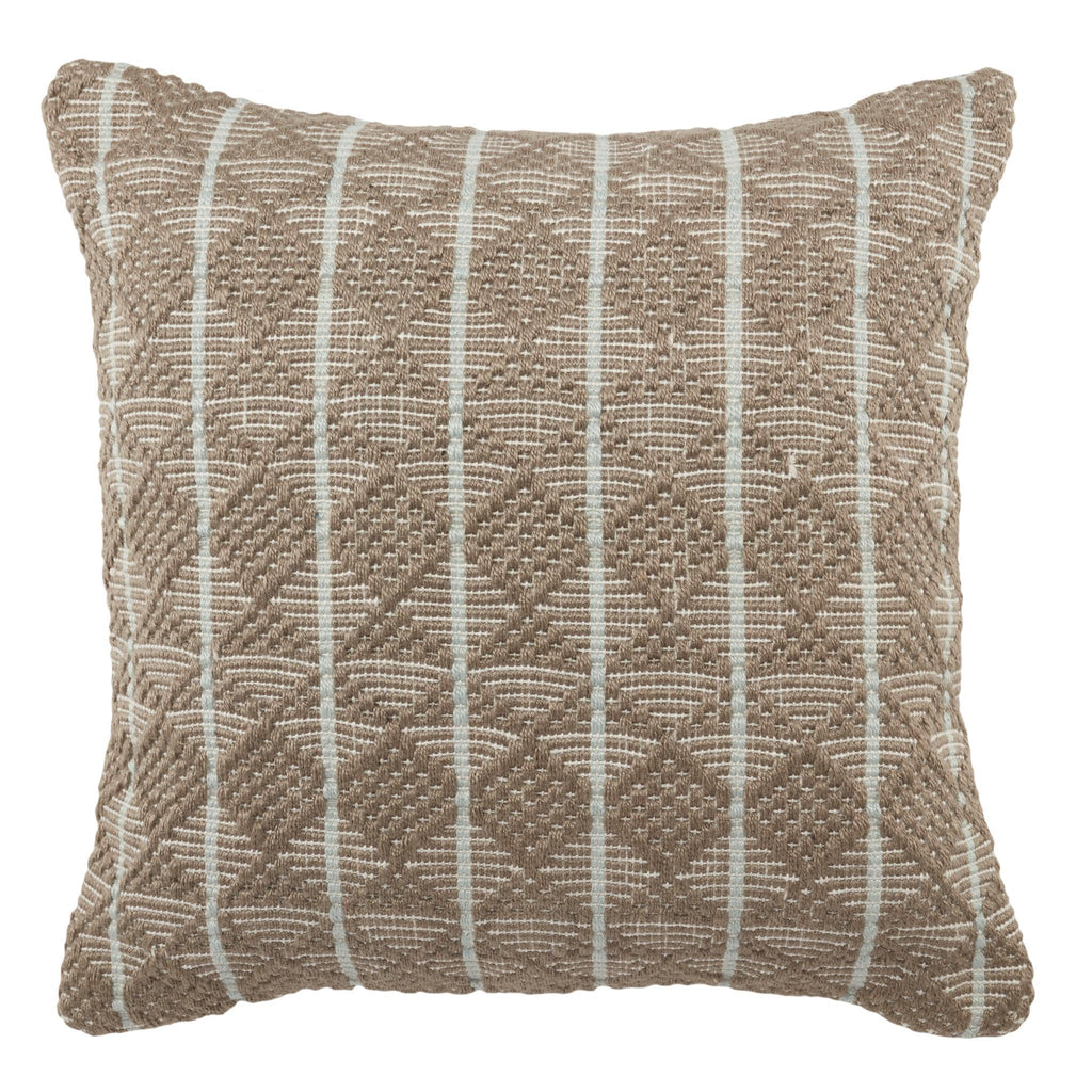 Jaipur Living Torren Lindy Geometric Gray / Light Blue 22" x 22" Pillow