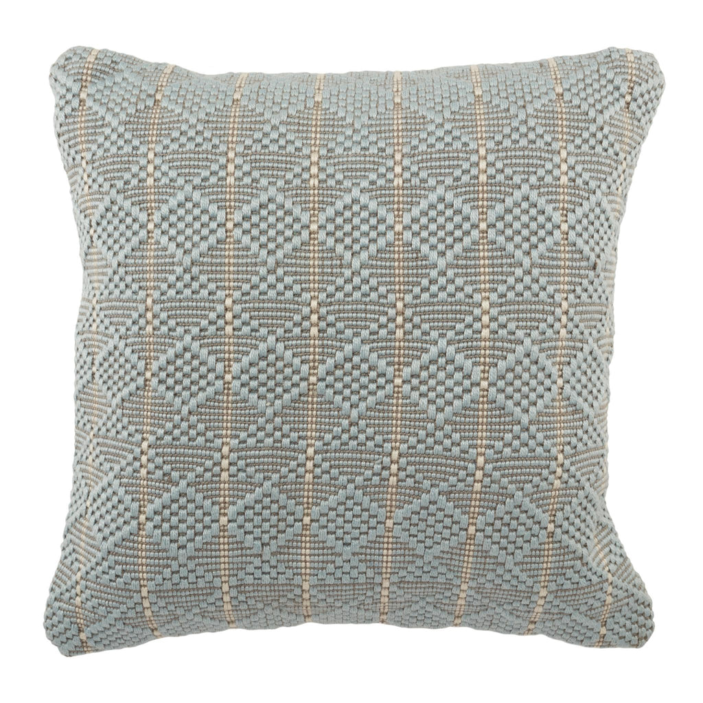 Jaipur Living Torren Lindy Geometric Light Blue / Gray 22" x 22" Pillow