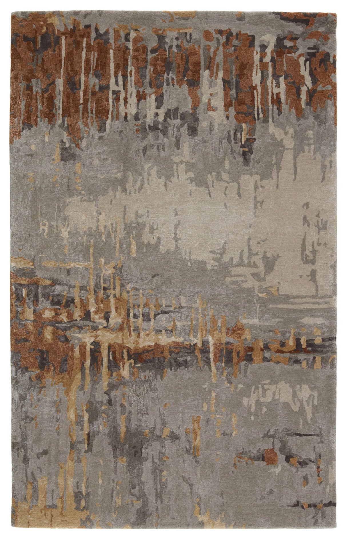 Jaipur Living Genesis Prause Abstract Gray / Bronze 6' x 9' Rug