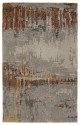Jaipur Living Genesis Prause Abstract Gray / Bronze 9' x 12' Rug