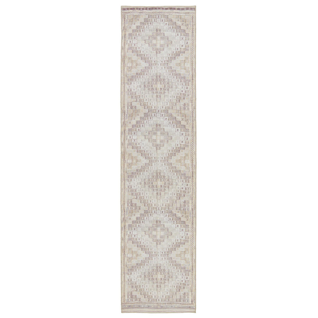 Jaipur Living Harman Davina Tribal Beige / Burgundy 2'6" x 10' Rug