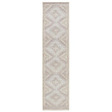 Kate Lester + Jaipur Living Davina Tribal Beige/ Burgundy Runner Rug (2'6"X10')