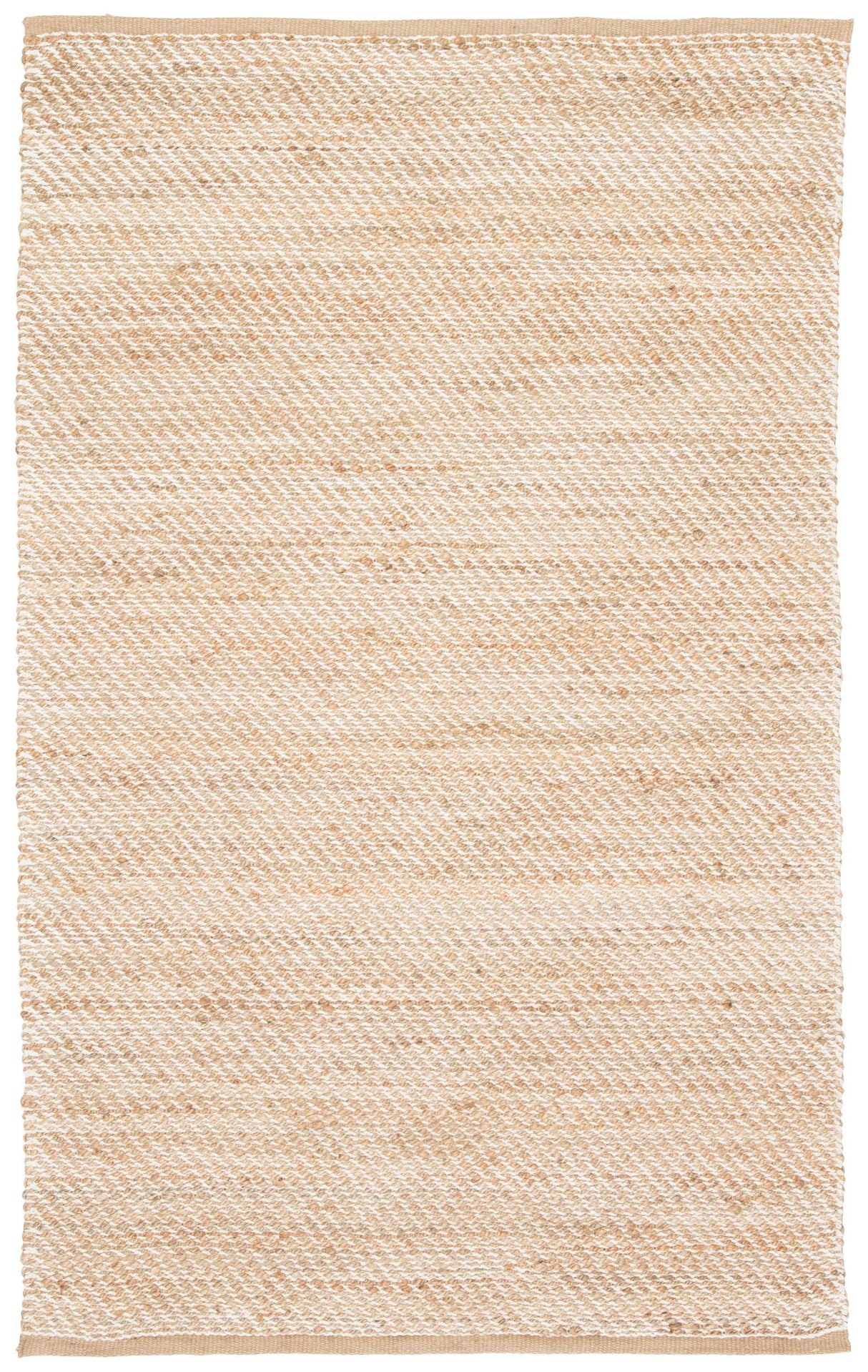 Jaipur Living Himalaya Diagonal Weave Solid Beige / White 2'6" x 4' Rug