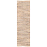 Jaipur Living Himalaya Canterbury Solid Tan / Navy 2'6" x 9' Rug