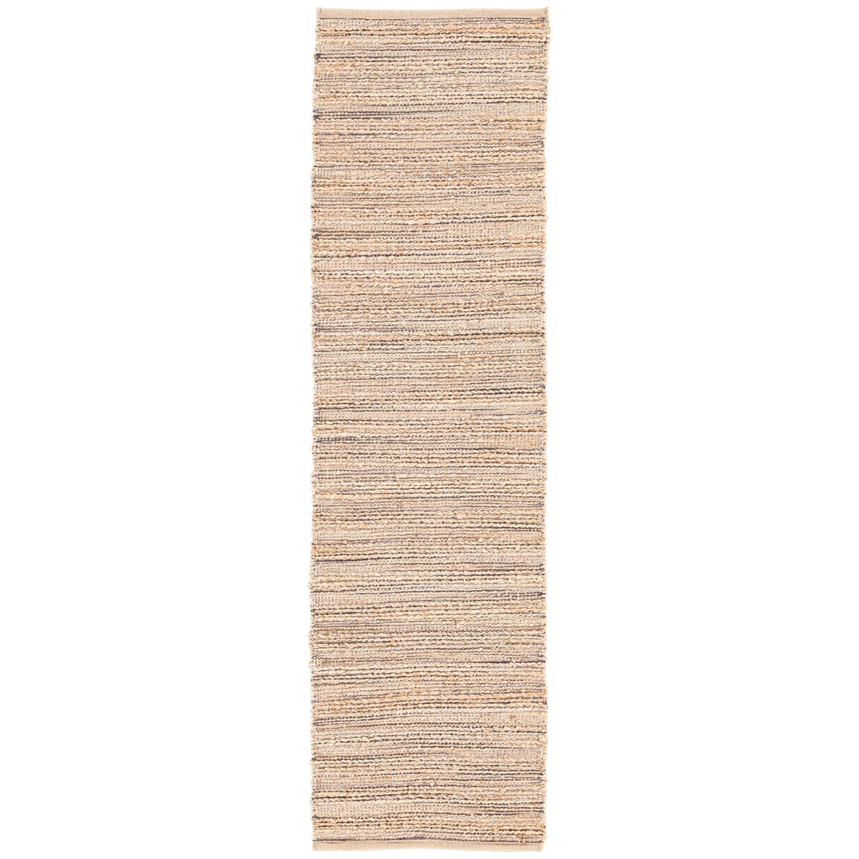 Jaipur Living Canterbury Natural Solid Tan/ Navy Runner Rug (2'6"X9')