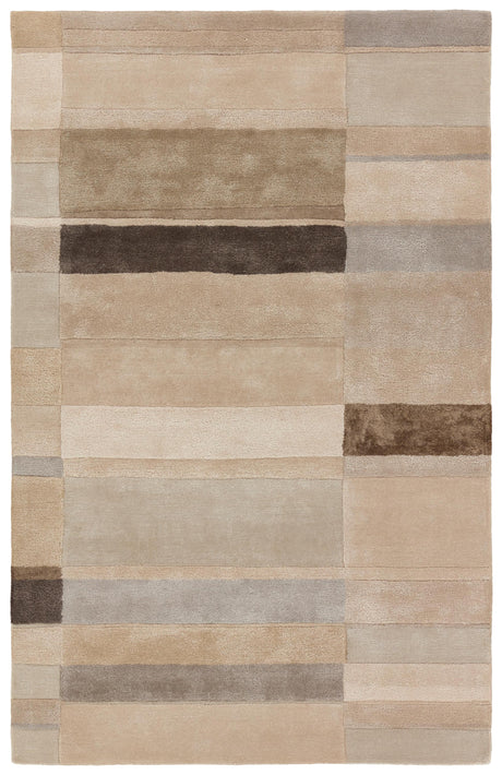 Jaipur Living Berkay Handmade Geometric Tan/ Gray Area Rug (9'X12')