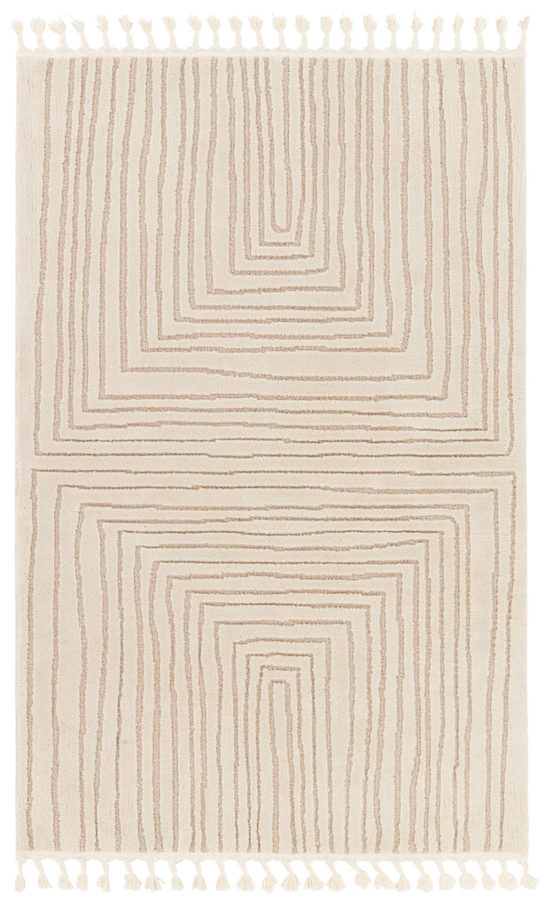 Jaipur Living Jaida Fantana Stripes Ivory / Beige 8'10" x 12' Rug