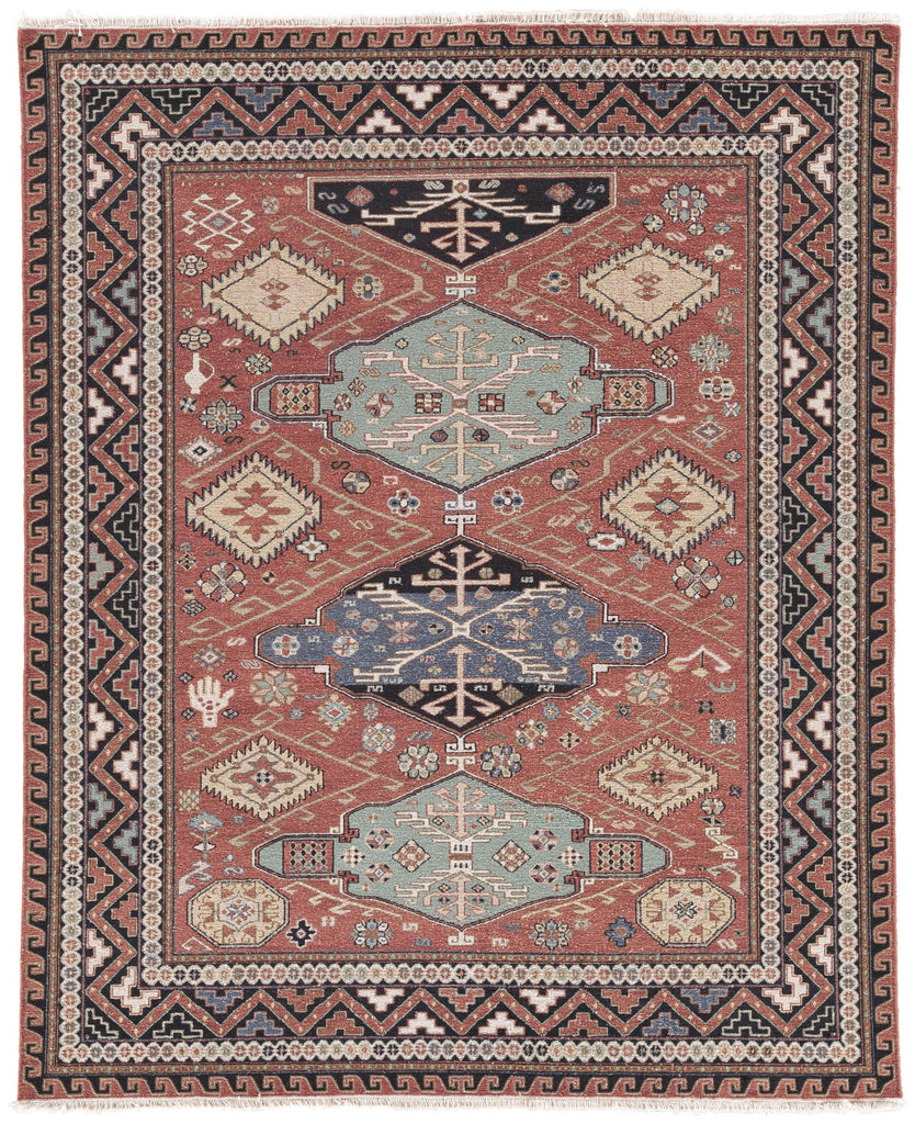 Jaipur Living Granato Hand-Knotted Medallion Red/ Blue Area Rug (2'X3')