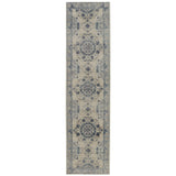 Jaipur Living Modify Hand-Knotted Medallion Blue/ Light Gray Runner Rug (3'X12')