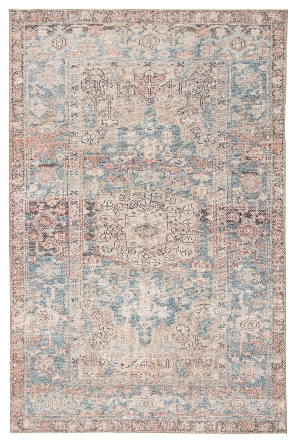 Jaipur Living Kindred Geonna Medallion Blue / Beige 9' x 12' Rug
