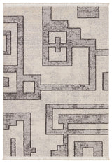 Jaipur Living Lore Bungalow Geometric Gray / Cream 5' x 7' Rug