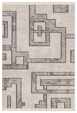 Jaipur Living Bungalow Geometric Gray/ Cream Area Rug (5'X7')