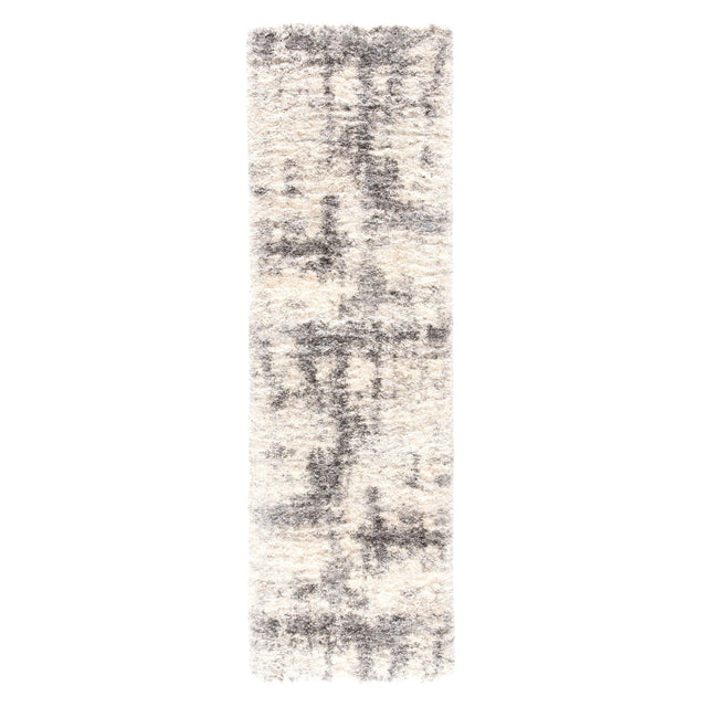 Jaipur Living Lyra Serenade Abstract Ivory / Light Gray 2'6" x 8' Rug