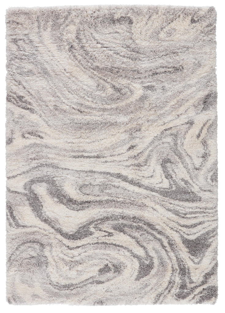 Jaipur Living Lyra Crescendo Abstract Gray / Ivory 2'6" x 8' Rug