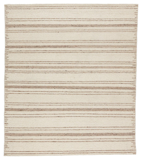 Jaipur Living Mendoza Torin Stripes Cream / Brown 5' x 8' Rug