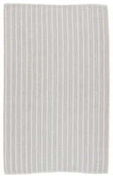 Jaipur Living Elis Indoor/ Outdoor Striped Light Gray/ Ivory Area Rug (4'X6')