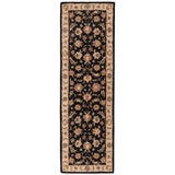 Jaipur Living Mythos Selene Floral Black / Beige 2'6" x 6' Rug