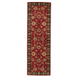 Jaipur Living Mythos Anthea Floral Red / Black 2'6" x 10' Rug