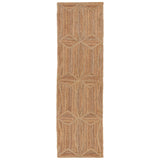 Jaipur Living Naturals Tobago Abel Geometric Beige 3' x 10' Rug