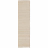 Jaipur Living Naturals Tobago Hutton Solid White 2'6" x 8' Rug