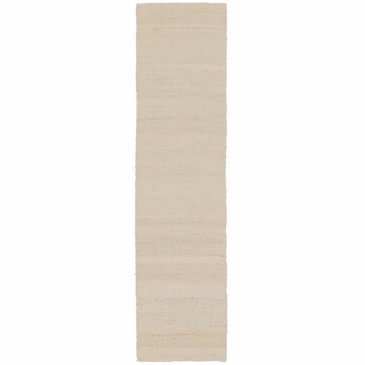 Jaipur Living Naturals Tobago Hutton Solid White 2'6" x 10' Rug