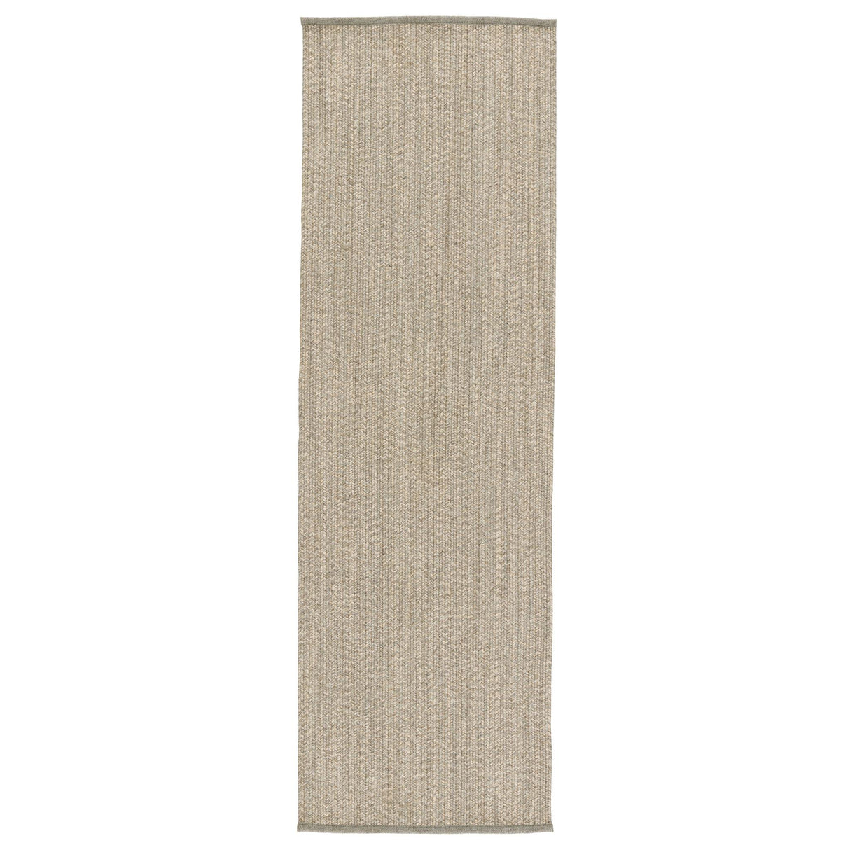 Jaipur Living Sven Indoor/ Outdoor Solid Taupe/ Cream Runner Rug (2'6"X8')
