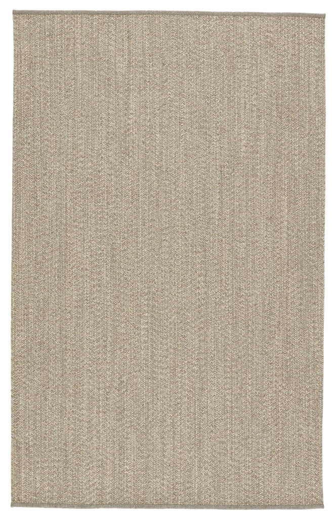 Jaipur Living Sven Indoor/ Outdoor Solid Taupe/ Cream Area Rug (4'X6')