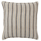 Jaipur Living Tanzy Lucien Stripes Dark Brown / Cream 20" x 20" Pillow