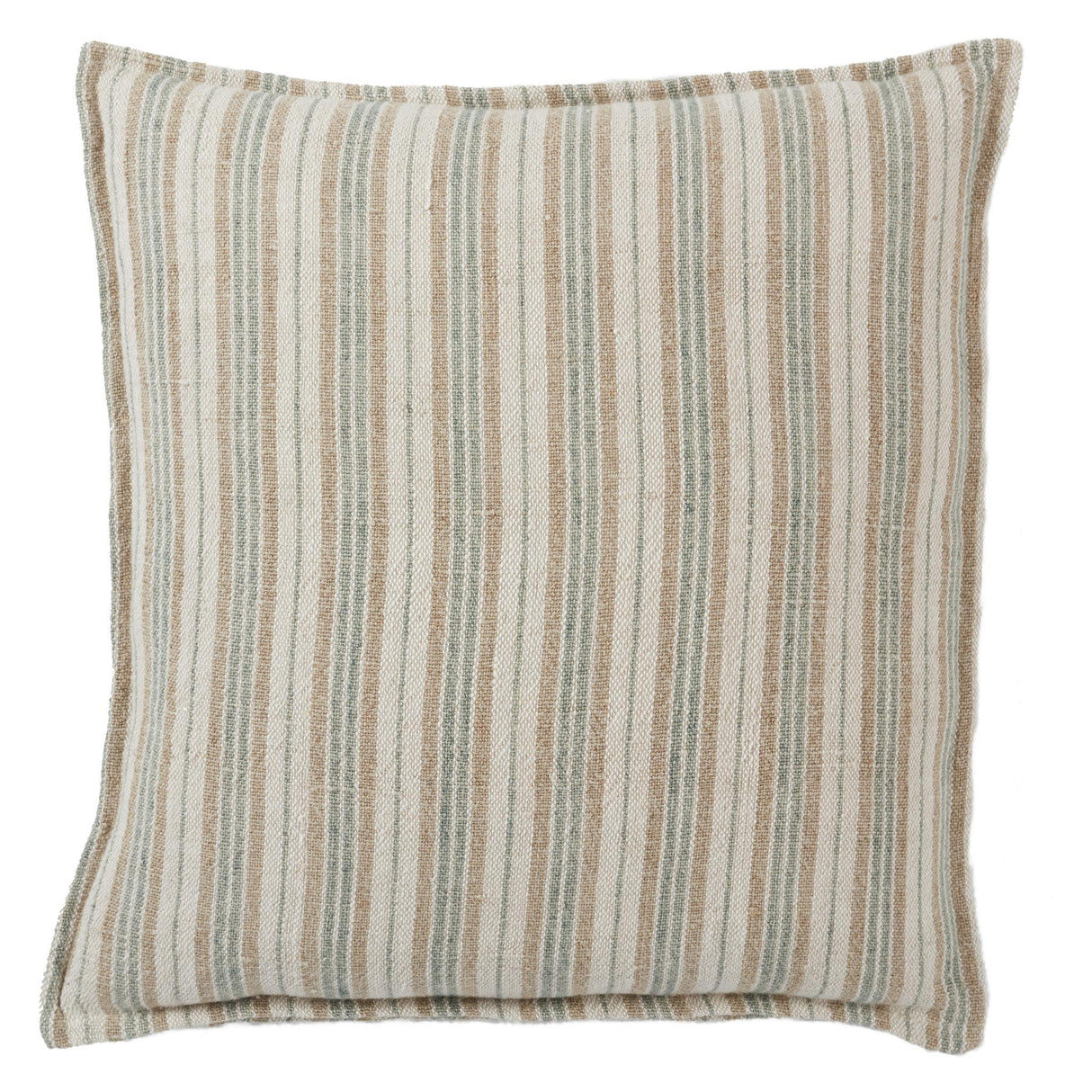 Jaipur Living Tanzy Lucien Stripes Cream / Mint 20" x 20" Pillow