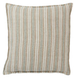 Jaipur Living Tanzy Lucien Stripes Cream / Mint 20" x 20" Pillow