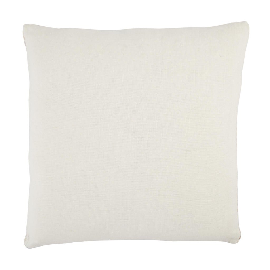 Jaipur Living Seti Bordered Ivory/ Blush Pillow Cover (24" Square)