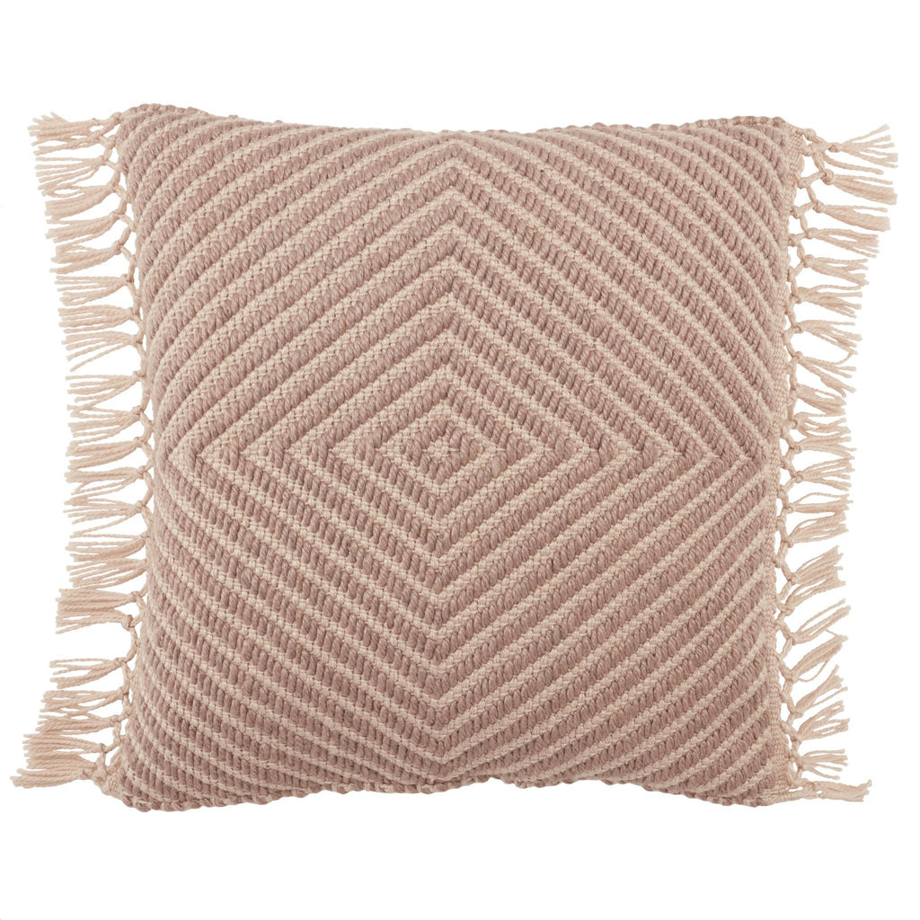 Jaipur Living Tallis Maritima Geometric Mauve / Light Pink 20" x 20" Pillow