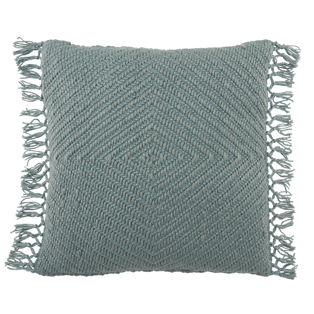 Jaipur Living Maritima Indoor/ Outdoor Geometric Blue Pillow Cover (20" Square)