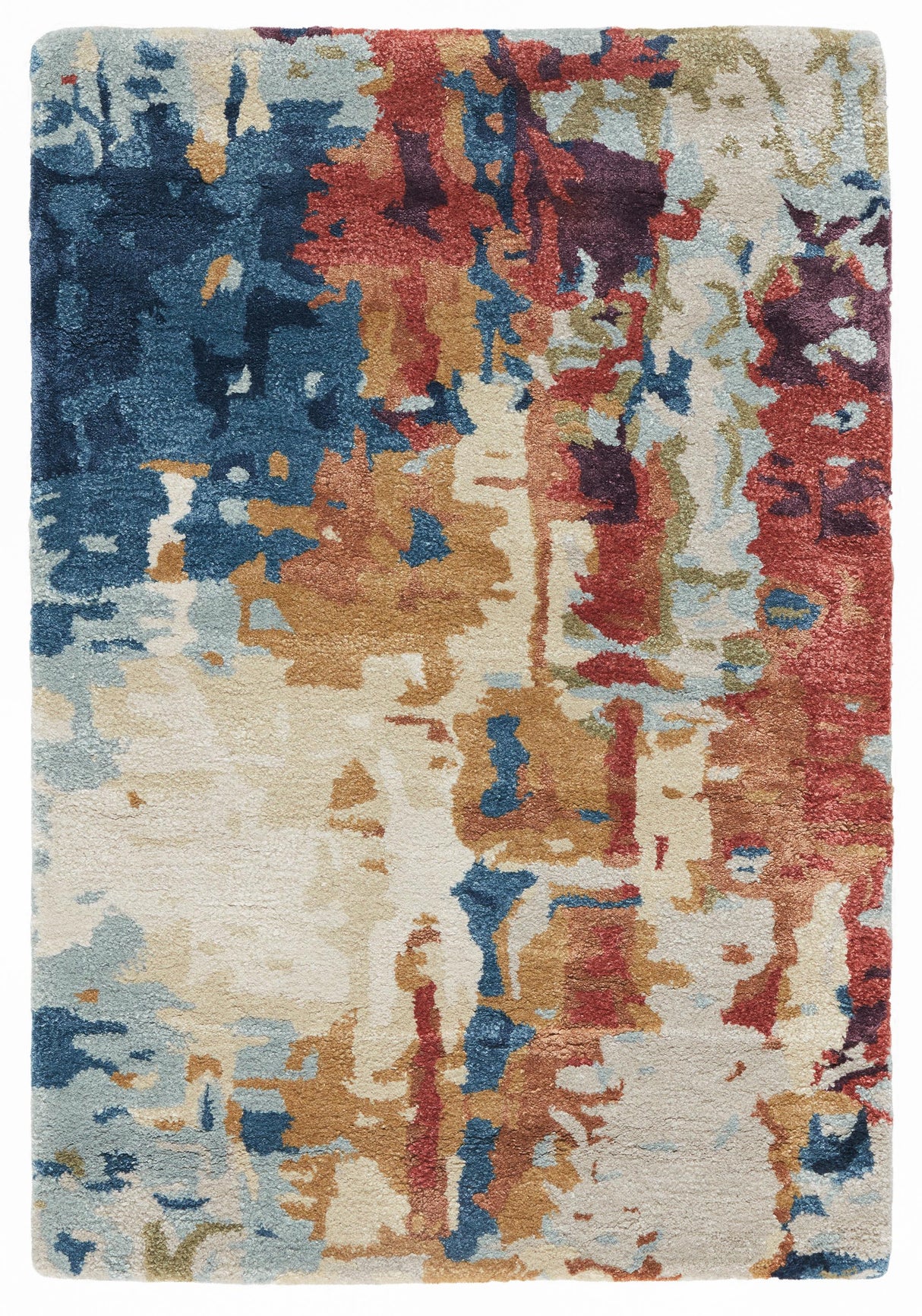 Jaipur Living Matcha Handmade Abstract Multicolor/ Red Area Rug (2'X3')