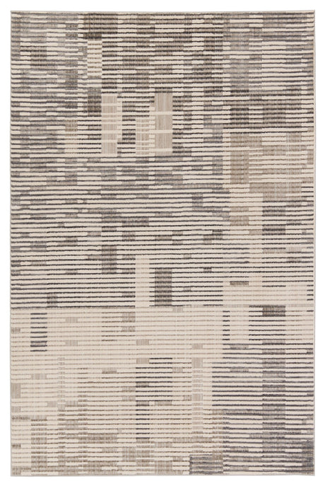 Jaipur Living Graphite Gravity Stripes Gray / Cream 2'8" x 8' Rug