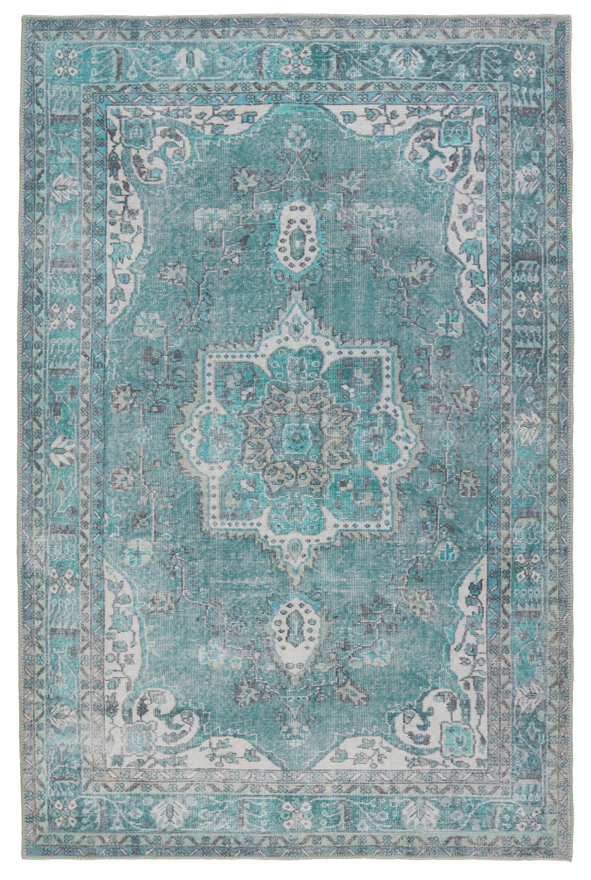 Jaipur Living Harman Tamara Medallion Teal / Green 9' x 12' Rug