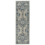 Jaipur Living Kai Modify Medallion Blue / Light Gray 2'6" x 8' Rug
