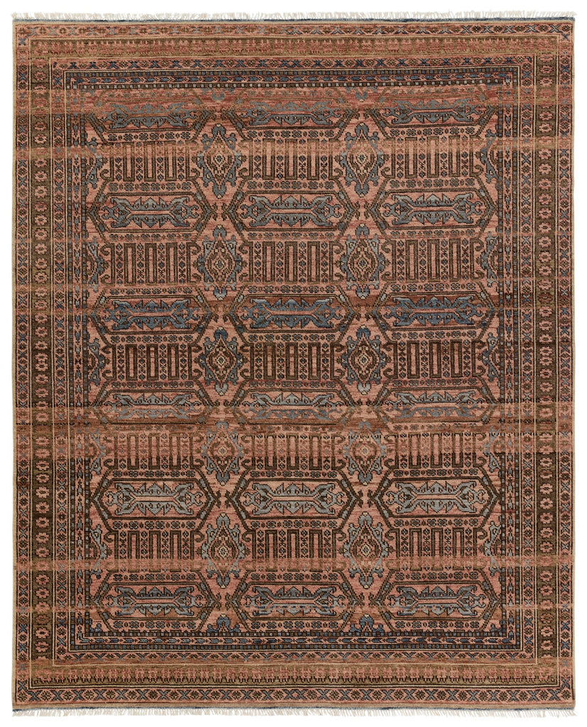 Jaipur Living Leone Hand-Knotted Medallion Pink/ Blue Area Rug (8'X10')