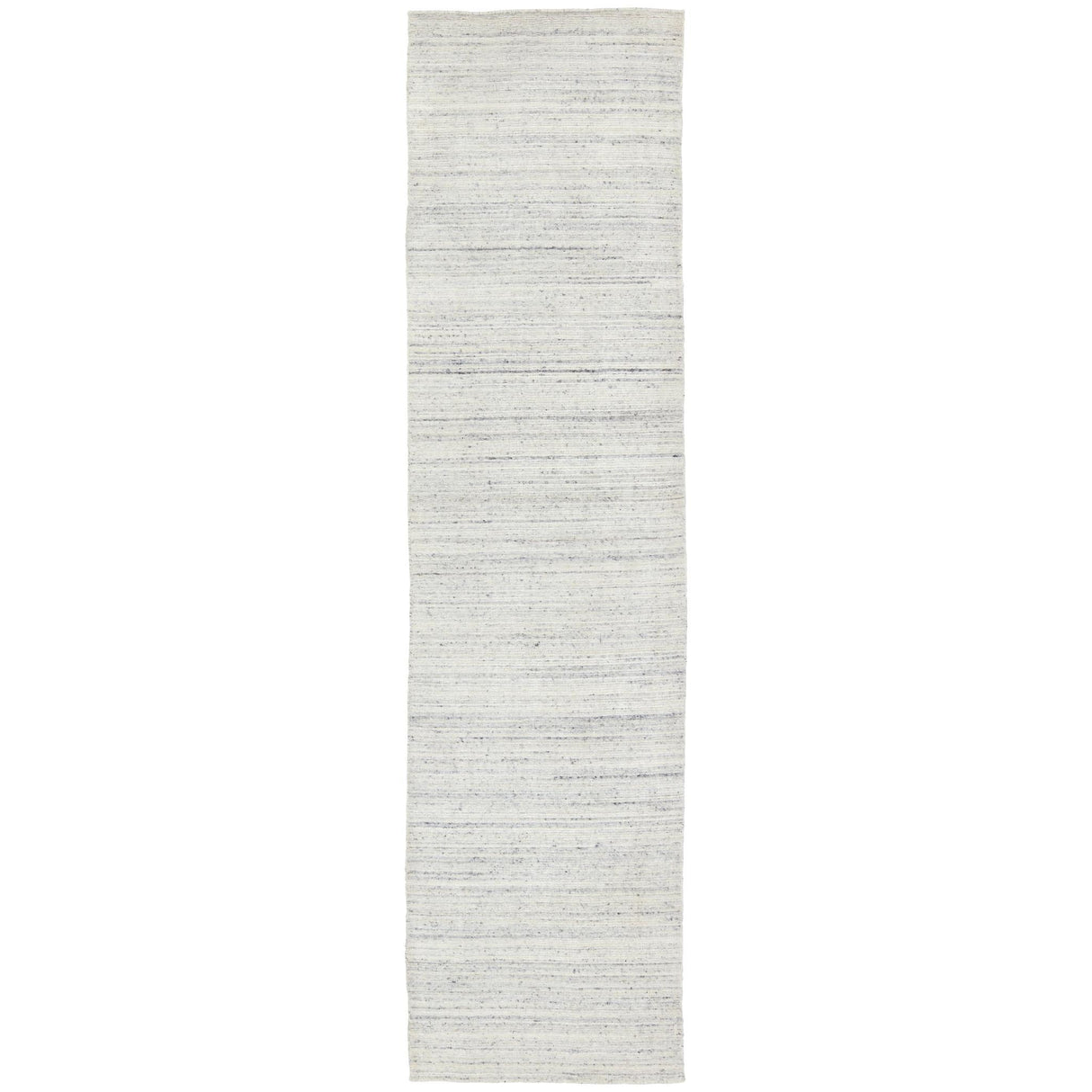 Jaipur Living Madras Vassa Solid White / Gray 3' x 12' Rug
